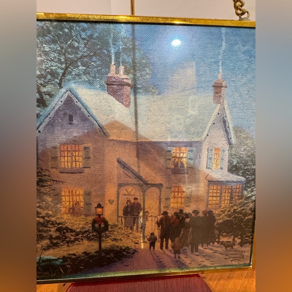 Thomas Kinkade Avon glass print window art decor - Picture 3 of 8